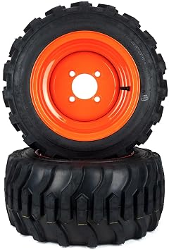 2 Flat Free Tire Assemblies 18x8.50-10 Fits Kubota BX Series K2581-18610