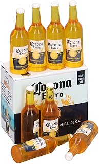Hosi Miniature Beer Bottles, Multipurpose 1:12 Dollhouse Accessories Vivid Details for Gifts
