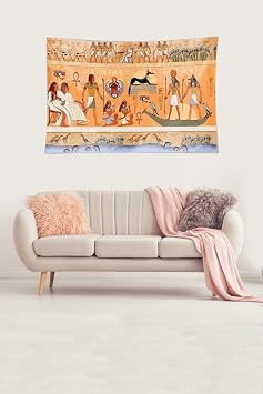 Ontheclouds Antik M s r Fig rl  Etnik Leke Tutmaz Kadife Dokulu Kuma  Duvar  rt s  Duvar Hal s  Tapestry, 100 x 140
