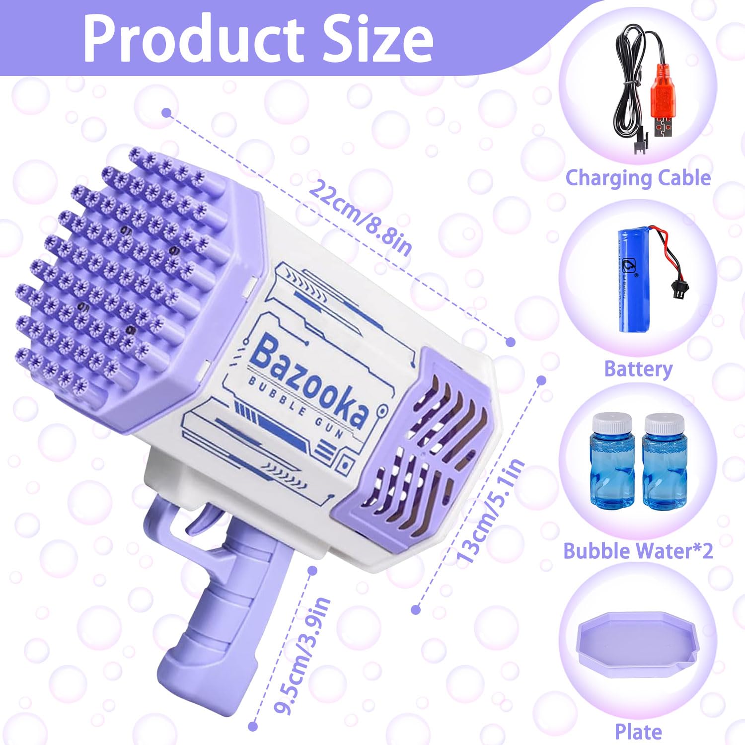 Pistolet à Bulles De Savon LED Astronaute - 4000+ Bulles/Min Avec Solution, Jouet Extérieur Enfant