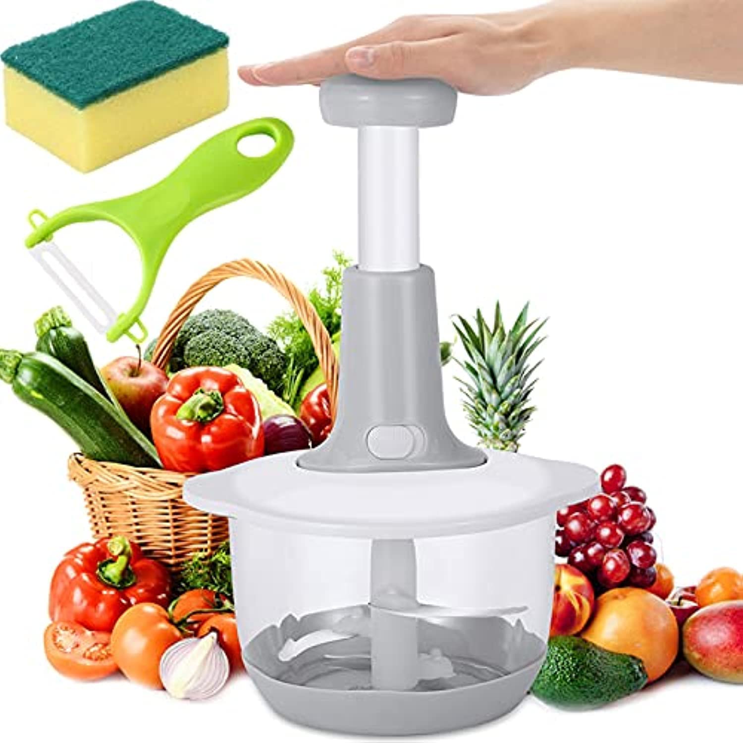 Buy koelop Food Chopper with 1.8L Powerful Manual Food Chopper Handheld