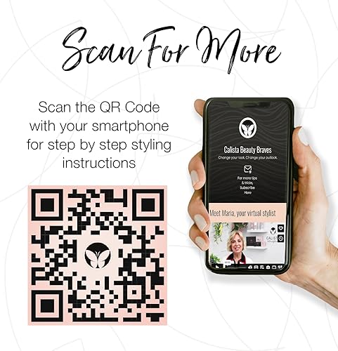 Miniatura 5 de Calista FAUXblo - Cepillo térmico, cepillo de peinado profesional, cerdas suaves sin quemaduras, tecnología iónica y cerámica (1.25, zafiro)