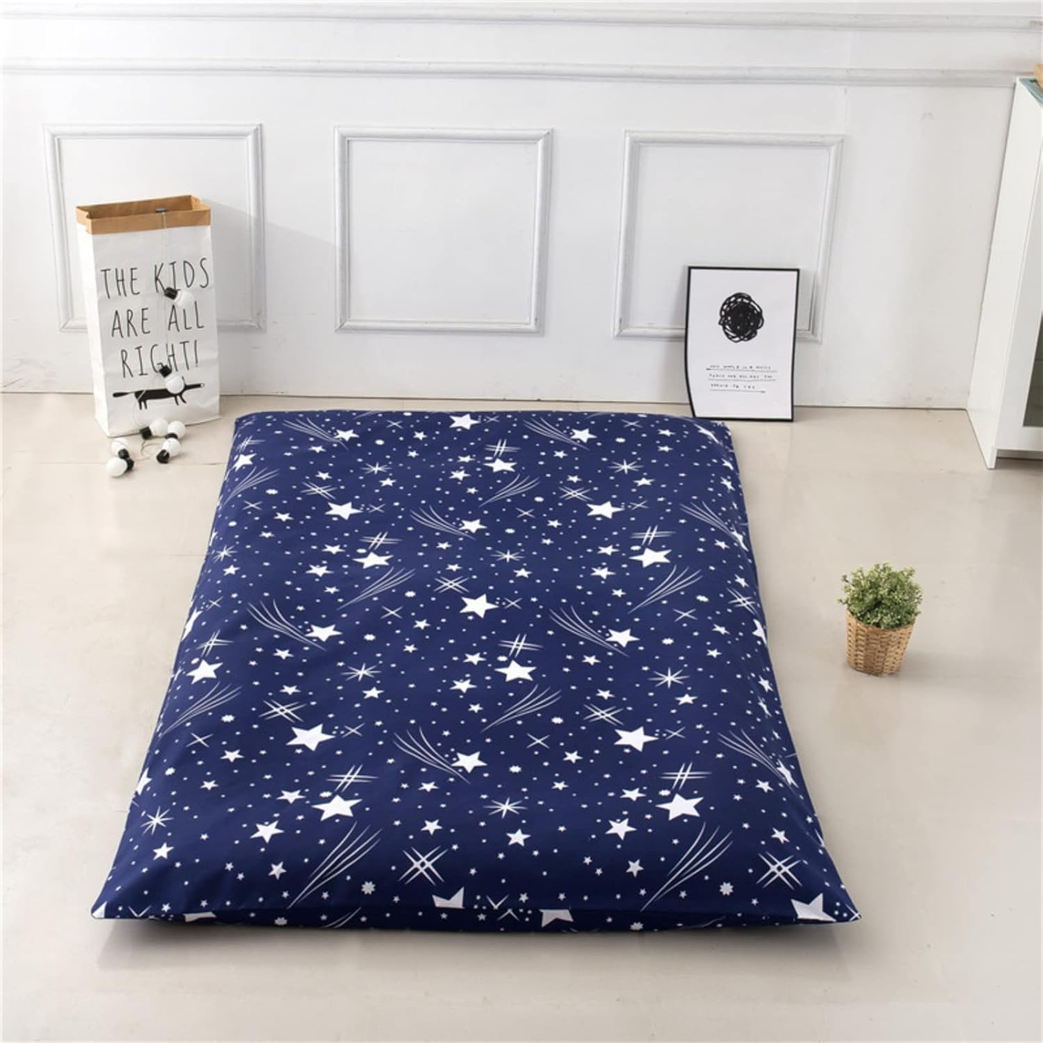 EFELIM Futon Mattress Cover King Queen Full Size Printed