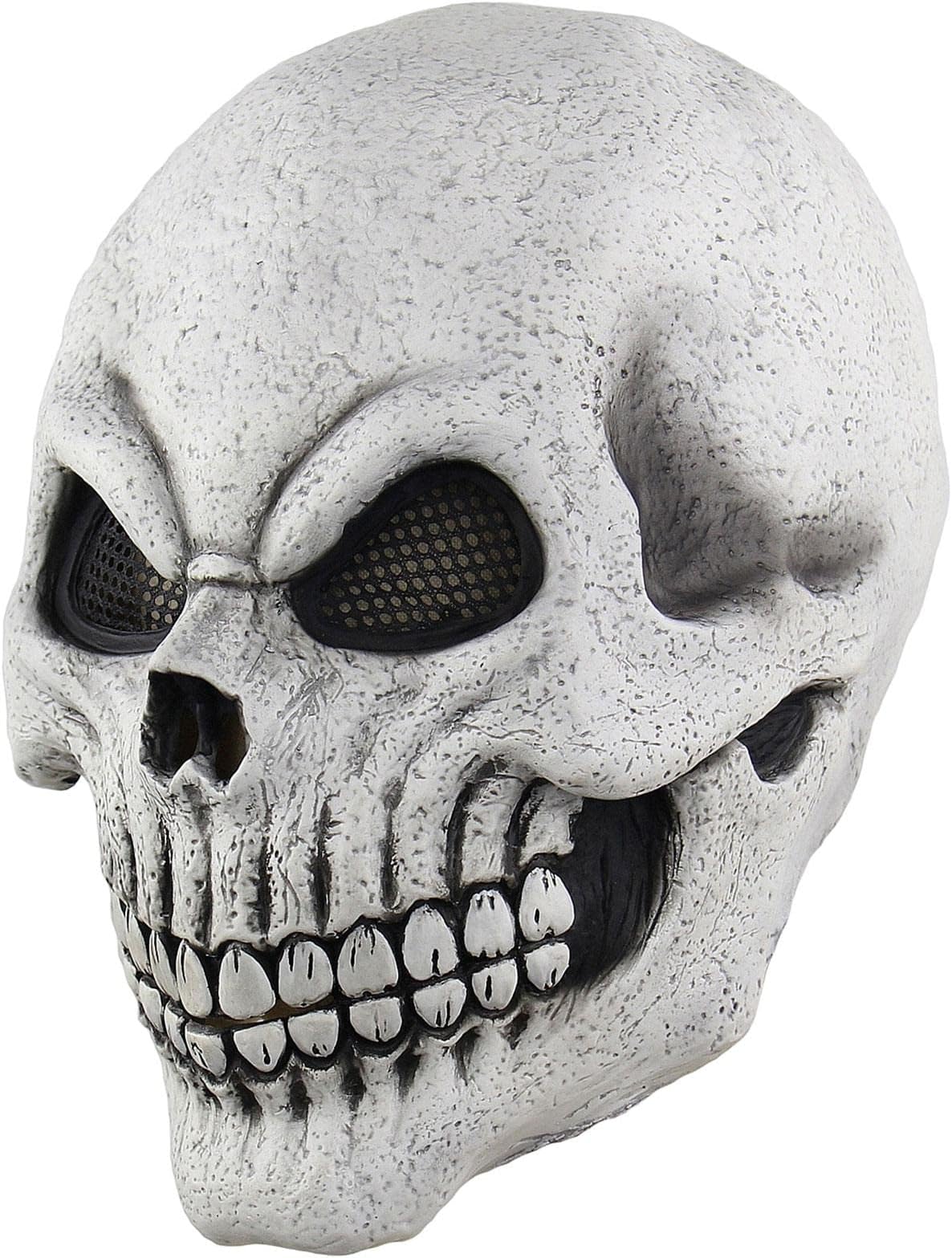 XINXI Halloween Skull Headwear | Human Full Head Skull Latex Headgear | Adult Skeleton Head Helmets Full Face Head Decor