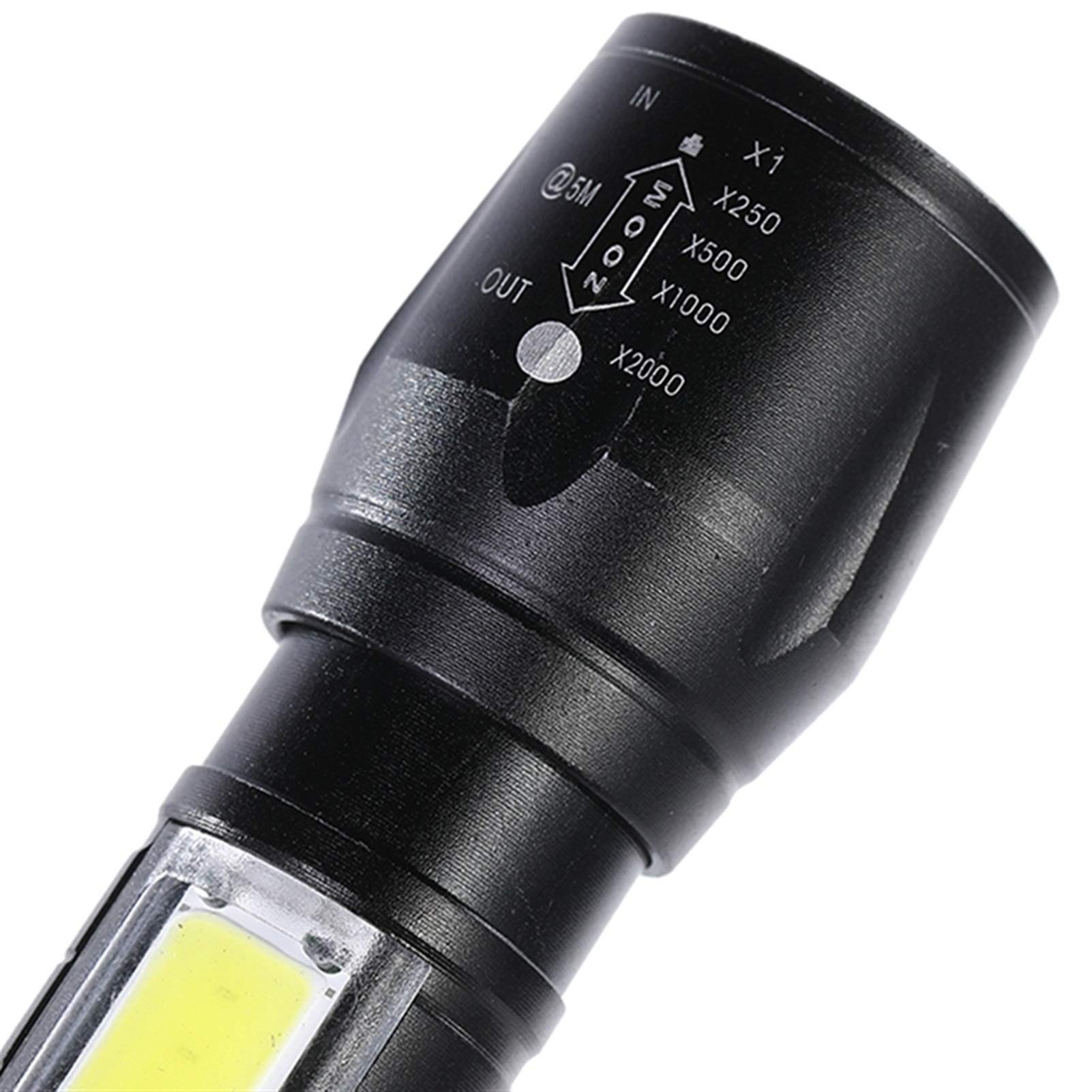 Bardzo długa latarka elektryczna w trybie gotowości Mini XPE Latarka ze stopu aluminium Silne światło Zoom Długi-USB Wielofunkcyjna latarka wielokrotnego ładowania jako Power Bank i akcesori