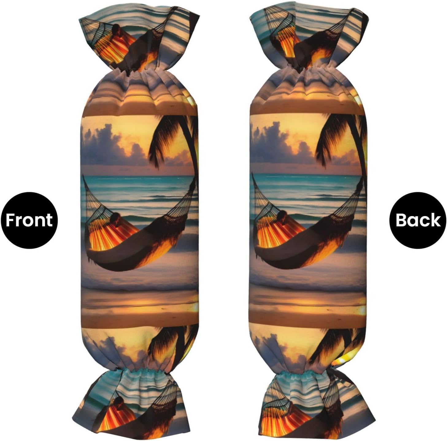 Sunset Beach Hammock Four Seasons Universal with Pillow Core Drawstring Closure Candy Pillow for Bed Sofa Home Decor Items
