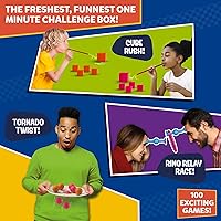 Vista 2 de Juegos de fiesta de un minuto: más de 200 piezas, juegos grupales divertidos y de ritmo rápido para niños, adolescentes y adultos, diversión