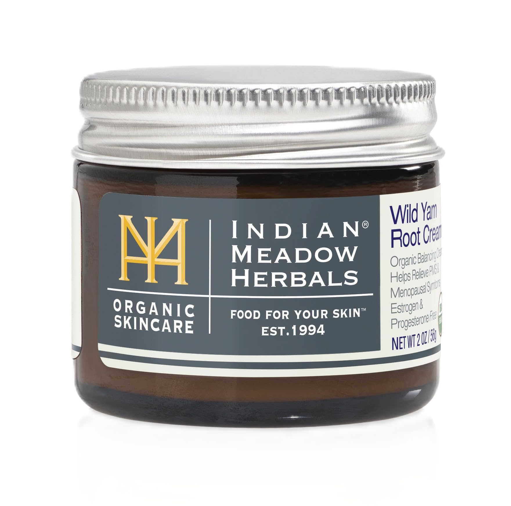 Indian Meadow Herbals Wild Yam Root Cream (4oz) - Organic Balancing Cream for PMS & Menopause Relief - Estrogen & Progesterone-Free. USDA Certified Organic. Made in USA. Since 1994. — Amazon image 6