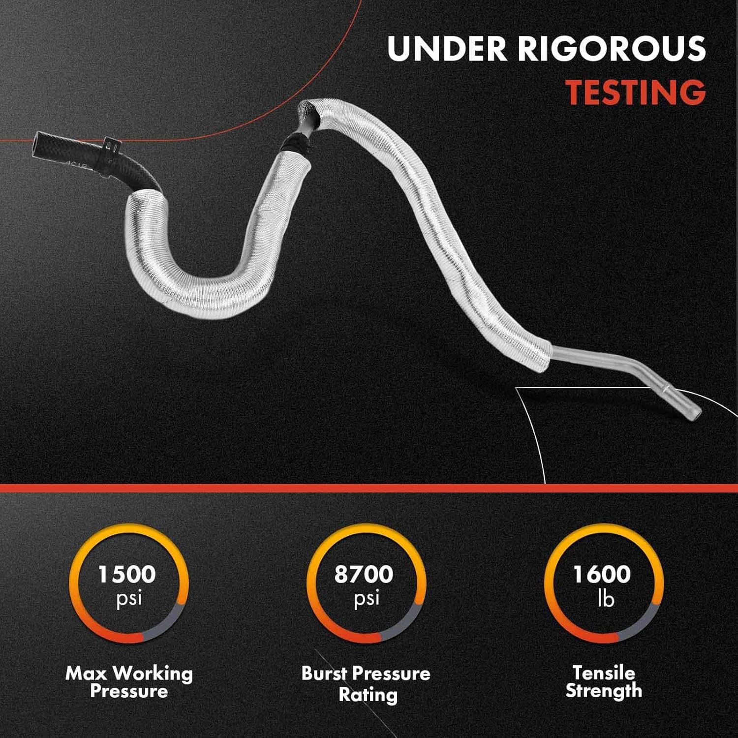 A-Premium Power Steering Return Hose Line Assembly Compatible with Ford Edge & Lincoln MKX, 2007 2008 2009 2010, 3.5L, Gear To Cooler