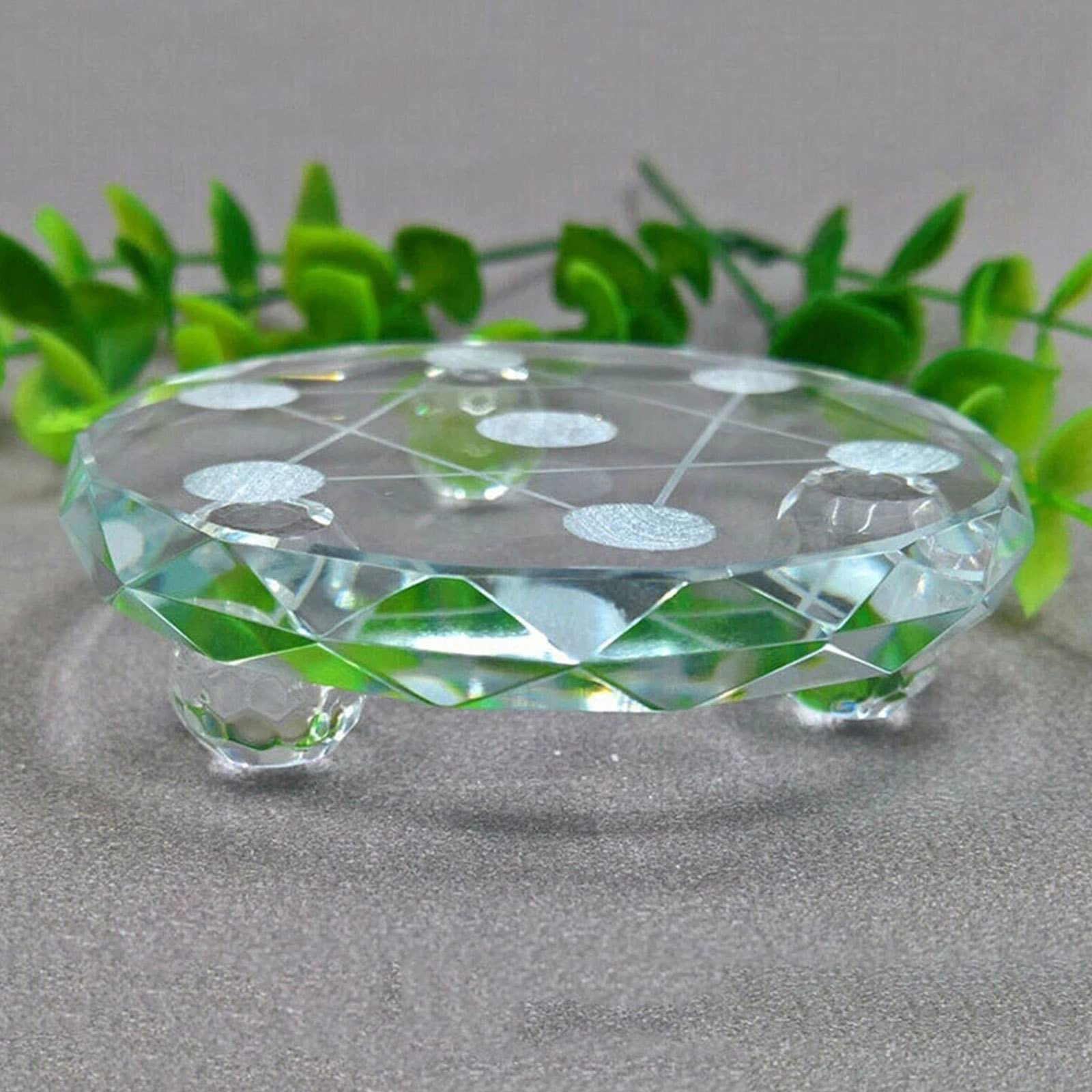 Sfera Sfera di Cristallo Chakra delle pietre di cristallo curative Pietra preziosa energetica per la meditazione Divinazione energetica Pietre preziose Reiki Chakra,ClearBase