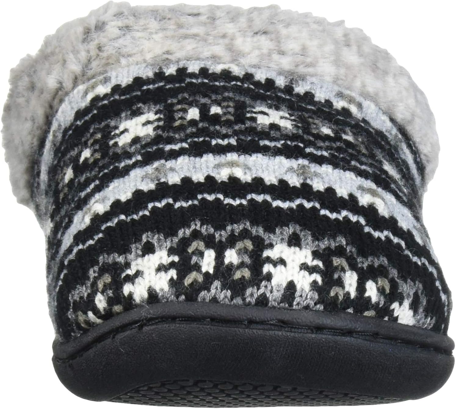 Dearfoams Women's Sweater Knit Clog with Memory Foam Slipper