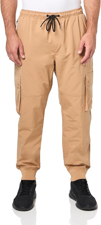 Southpole Mens Lightweight Quick Dry Cargo Nylon Jogger Pants