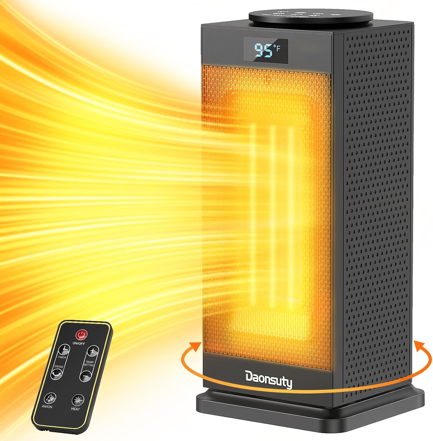 Space Heater for Indoor Use VICELEC Electric Heater with Thermostat