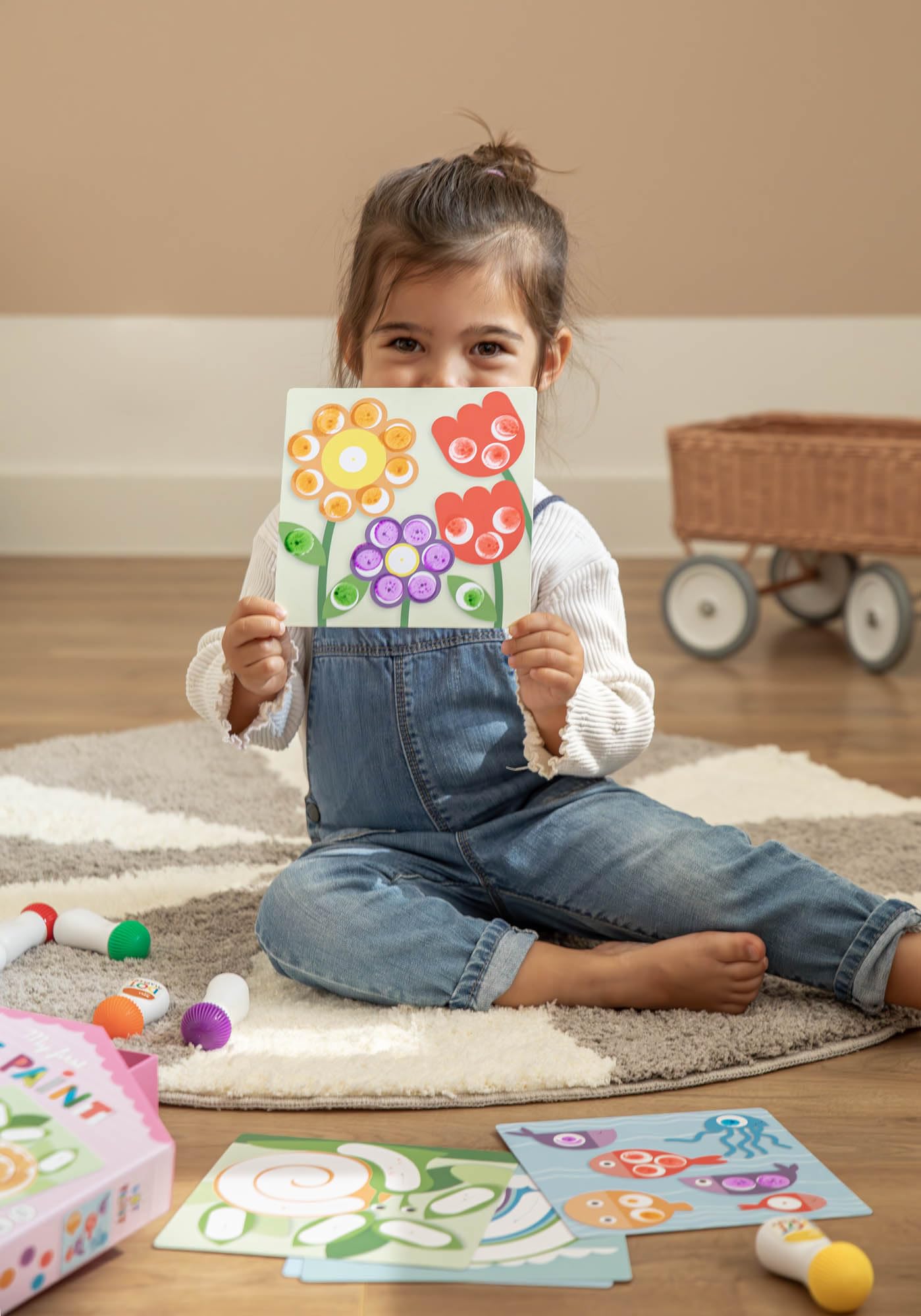 APLI Kids 20276 - My First Dot Paint - Kreatywna gra DIY z ilustrowanymi arkuszami do uzupełnienia z kropkami Markers