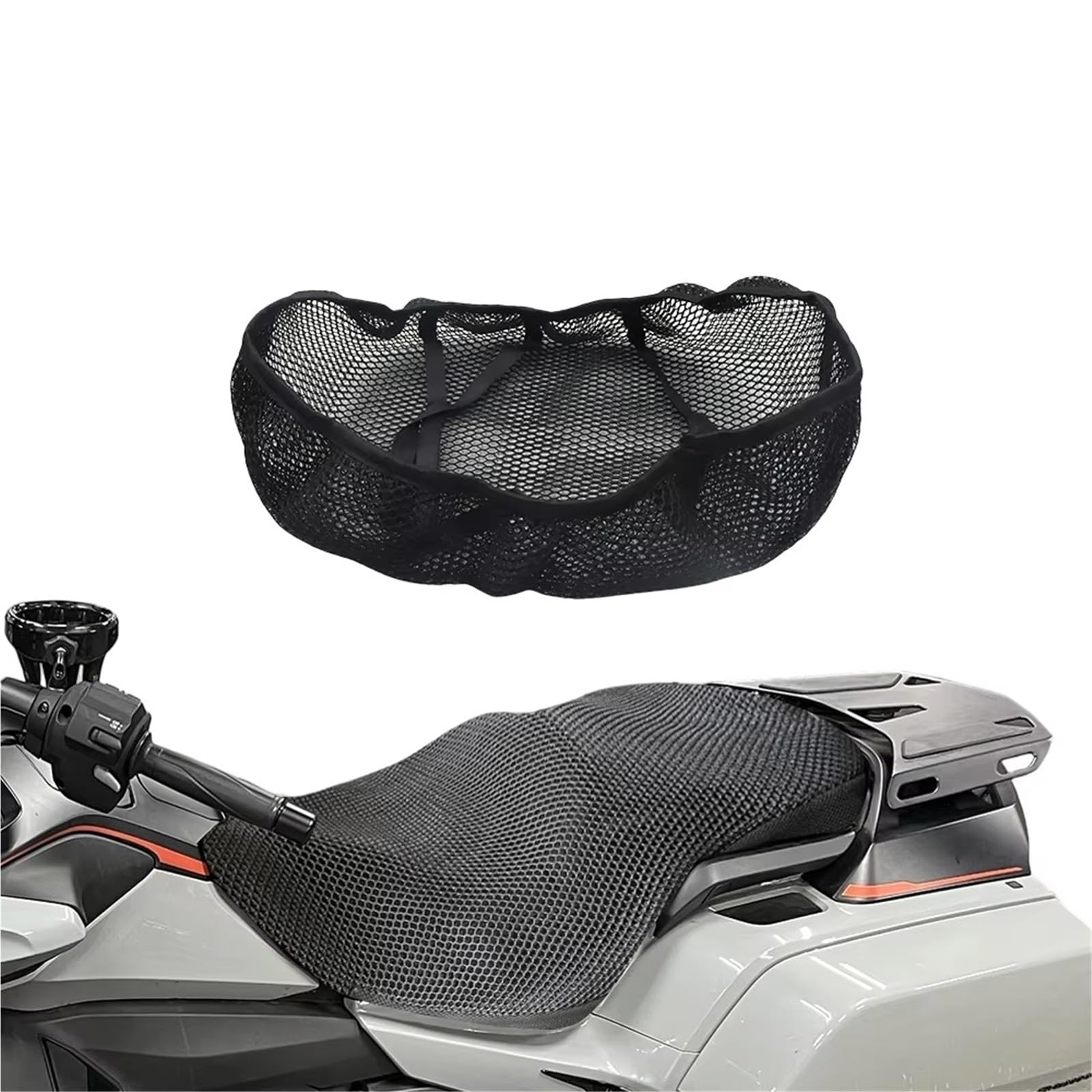 Moto Copri Sedili Per Goldwing GL1800 GL 1800 2018-2024 Copertura di Sede del Motociclo Tessuto Maglia Antiscivolo Cuscino Traspirante Isolamento termico