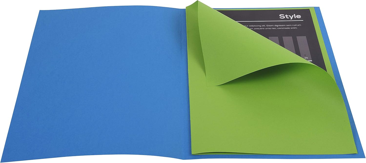 Exacompta Rocks Class Kit Square Cut Folders, 24 x 32 cm, 210 g & 80 g - Assorted Colours, 50 & 25