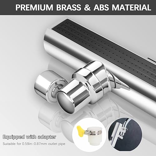 Miniatura 5 de 3 in 1 360 Waterfall Kitchen Faucet, Touch Kitchen Faucets, Faucet Extender for Kitchen Sink, Swivel Waterfall Kitchen Faucet for Washing Vegetable