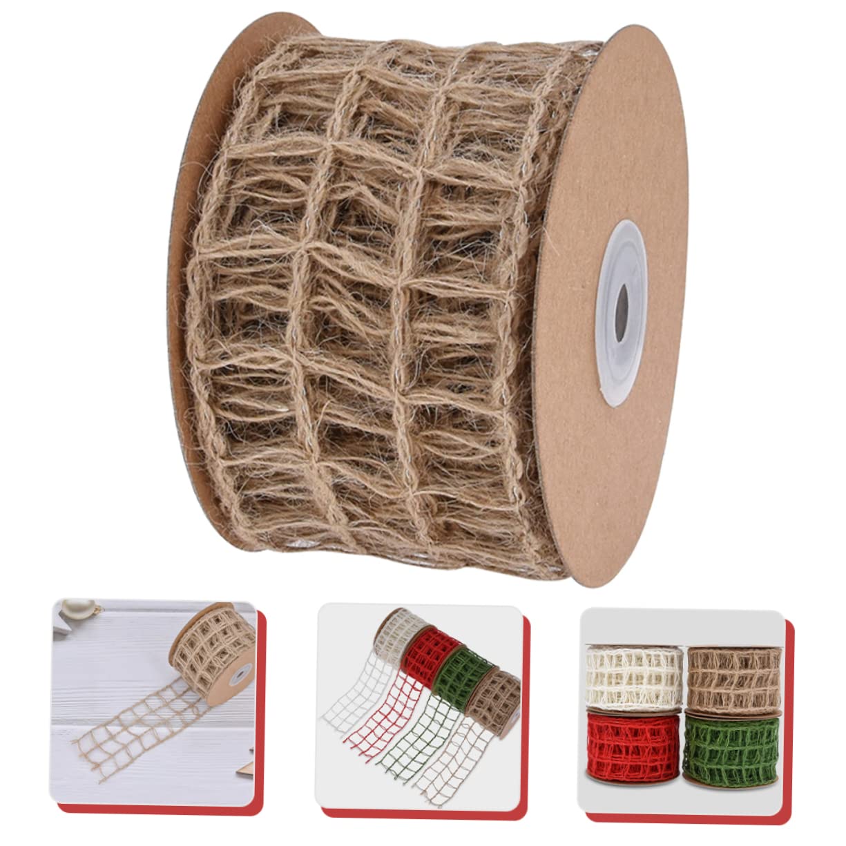 Operitacx 3stücke Blumenverpackungsband Jute Dekoratives Bastelband Für -geschenkverpackungen Partys Und Weihnachtsdekorationen Fach Strängig Langlebig Und Vielseitig Einsetzbar