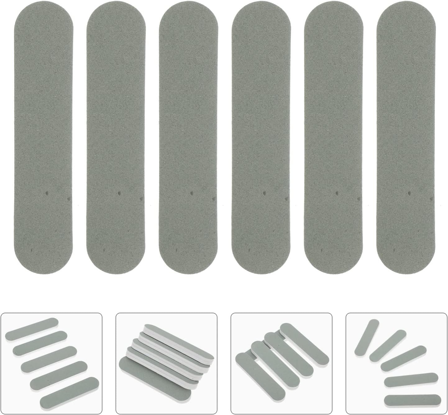 Nail Jewels Sander Tool 50Pcs Polishing Stick Double- Sided Cleaning Buffing Bars Jewelry Polishing Cleaner Rods Tool for Jewelry Clean and Shiny Abrasive Cleaning Stick Manicure Tools