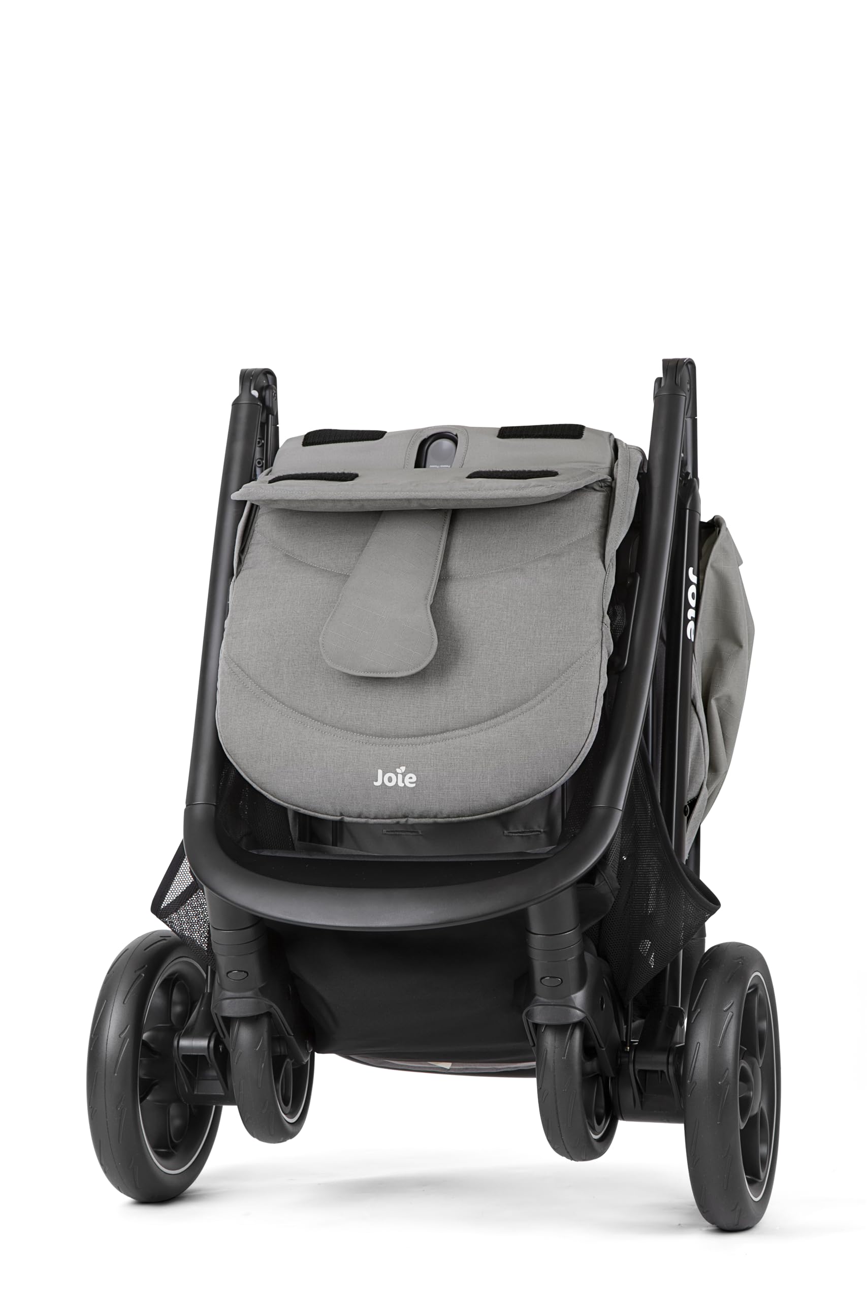 Poussette de marque Joie. Modèle Buggy & Sportwagen Litetrax bis 22 kg Belastbar mit Schieber-Ablagefach & Regenschutz - Pebble