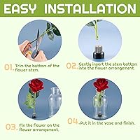 Vista 4 de 3 piezas de ranas florales redondas de metal, florero japonés Ikebana, arreglo floral, soporte para arreglos florales para el hogar, bricolaje, Plata