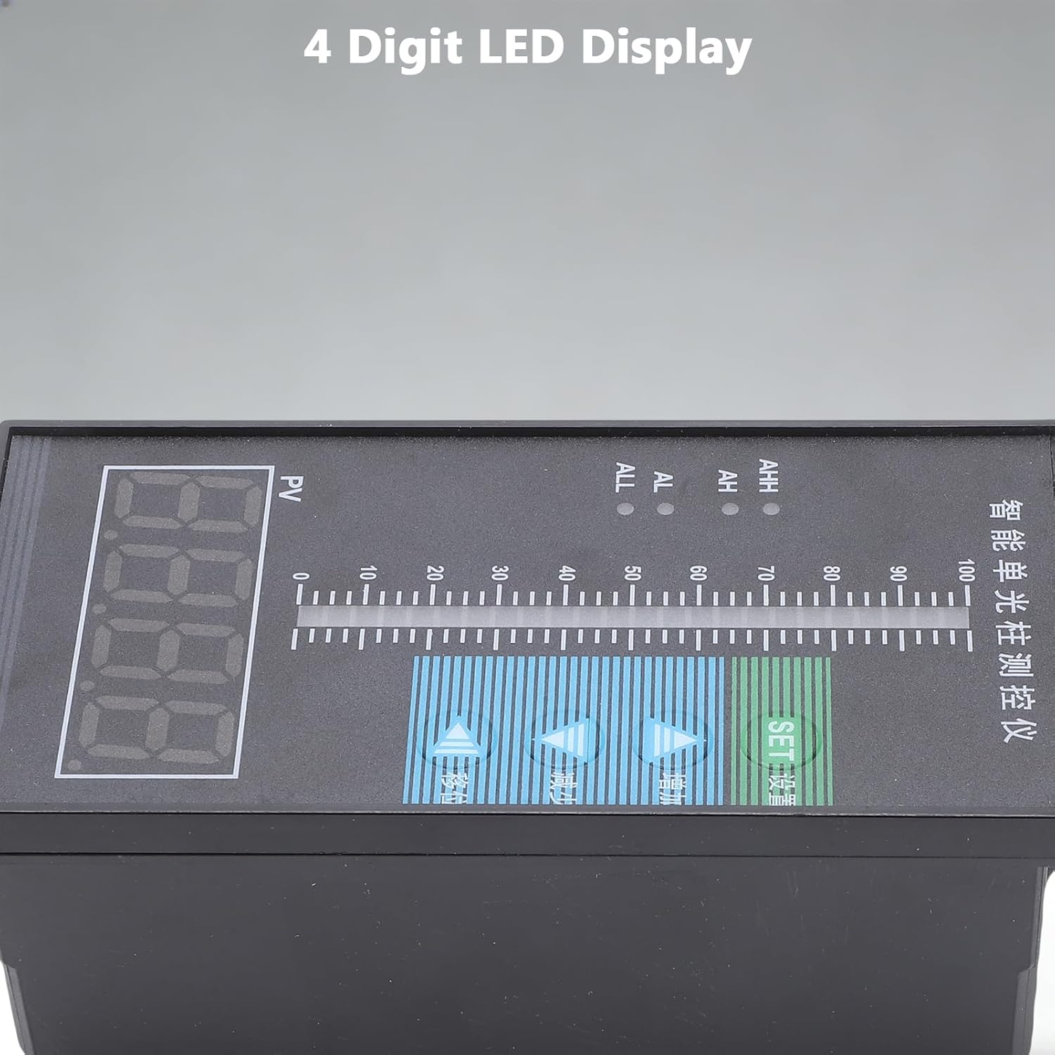Liquid Level Sensor, High Precision Digital Water Oil Wastewater Monitor with Diffusion Silicon Sensor and Stainless Steel Probe for Water Plants Sewage Treatment Industrial