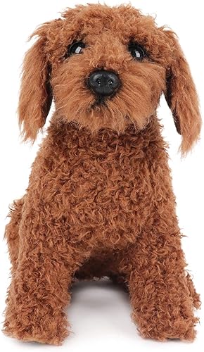 MY DOG - Choco de caniche de juguete - Animal de peluche prémium para perros - realista y realista