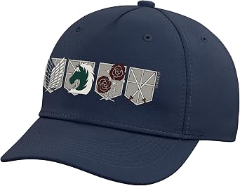 Attack on Titan Regiment Shield Symbols Grid Anime Adjustable Printed Baseball Hat