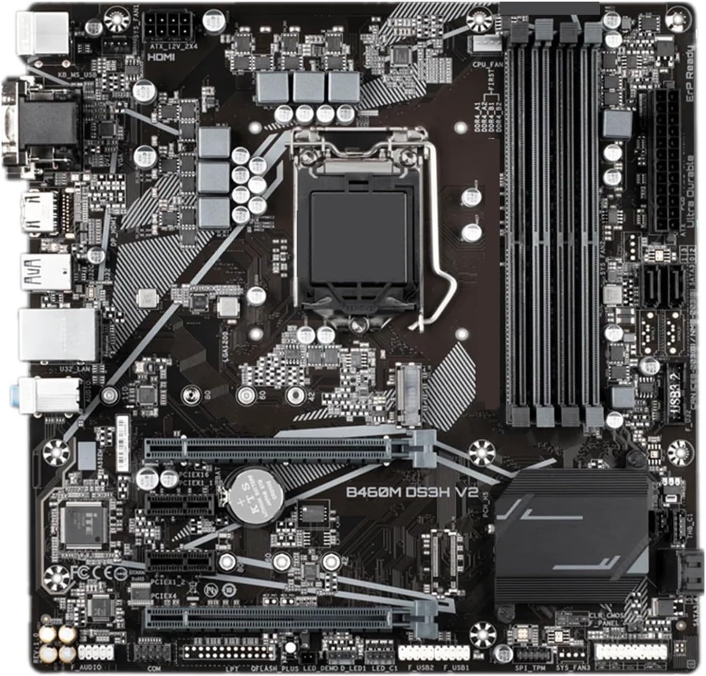 1pcs for B460M DS3H V2 Motherboard 128GB M.2 4*SATA3.0 LGA 1200 DDR4 ATX H470 Mainboard