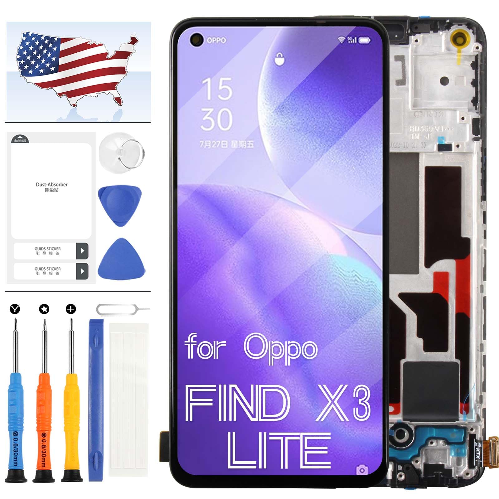 Amazon.com: OLED LCD Screen for Oppo Find X3 Lite CPH2145