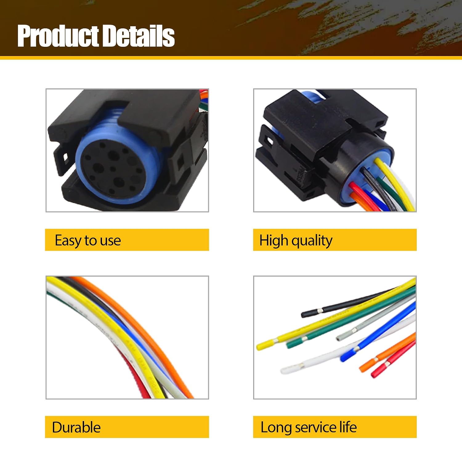 Transmission Wiring Harness Repair Kit 42RE Fit for Jeep for Dodge 1994 and Up RE Series Replace 46-47-48RE 350-0062 12445BK