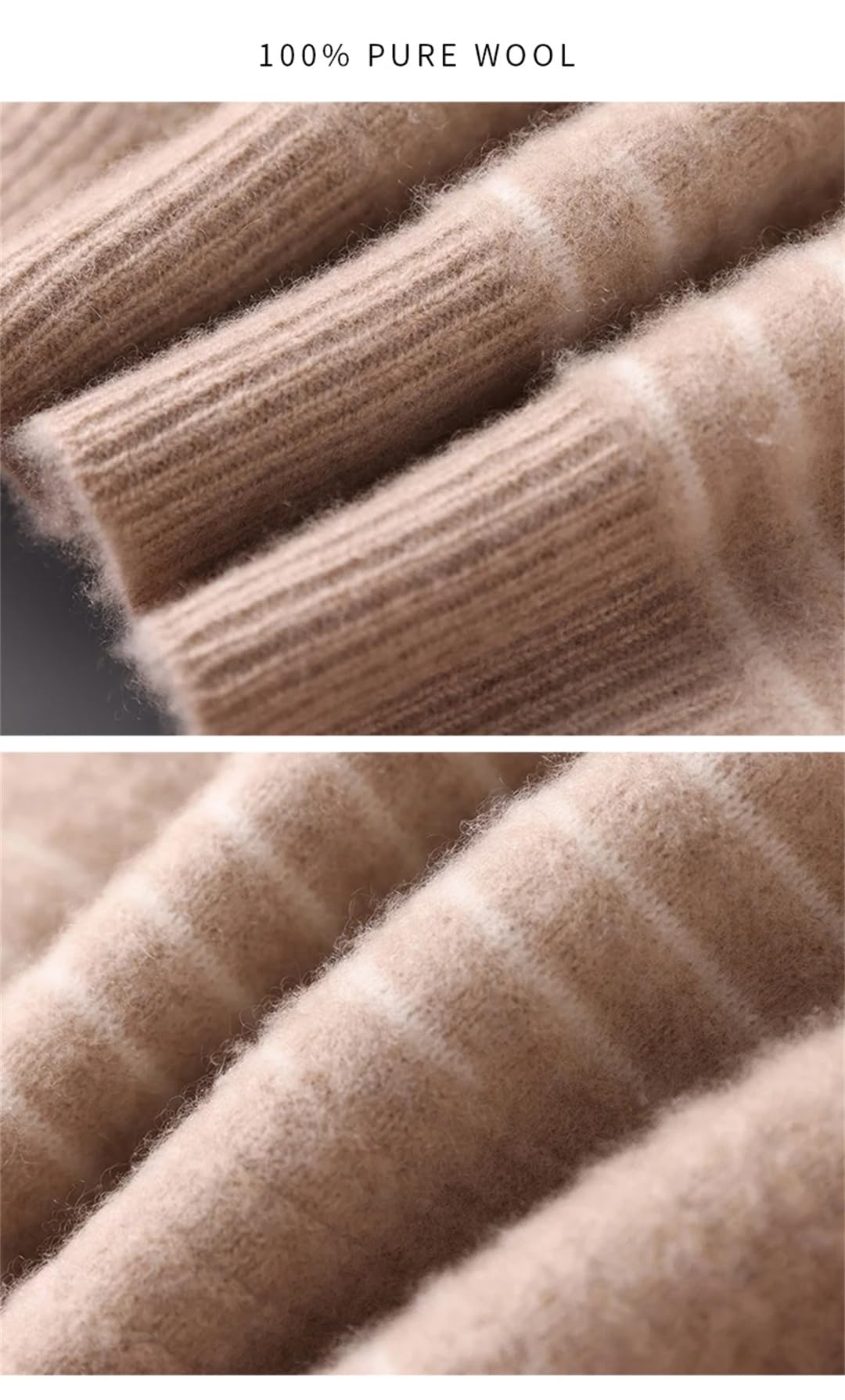 Męski zimowy 100% solidna wełna luźny okrągły dekolt dopasowany kolorystycznie sweter dzianinowy kaszmirowy sweter., Czerwony, 3XL