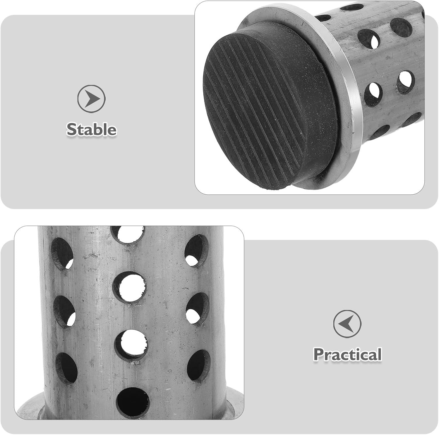 ADOCARN Stainless Steel Jewelry Mold Casting Flask Enhanced Airflow Design Rubber Base Perforated Round Flanged Casting Tool Wax Burnout Applications