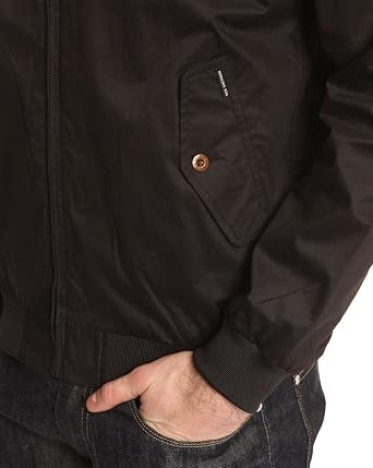 Ben Sherman Men's Classic Cotton Harrington Long Sleeve Jacket