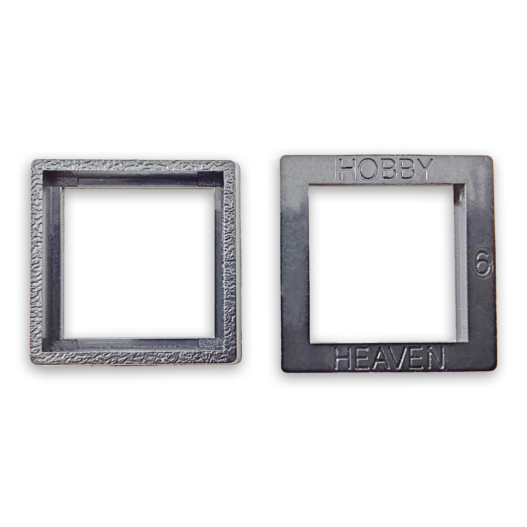 Hobby Heaven 20 to 25mm Square Bases Size Converters For Warhammer Bases - Black Miniature Bases Converters for Wargaming Miniatures Figures - Model Painting Wargame Miniatures (1 pc)