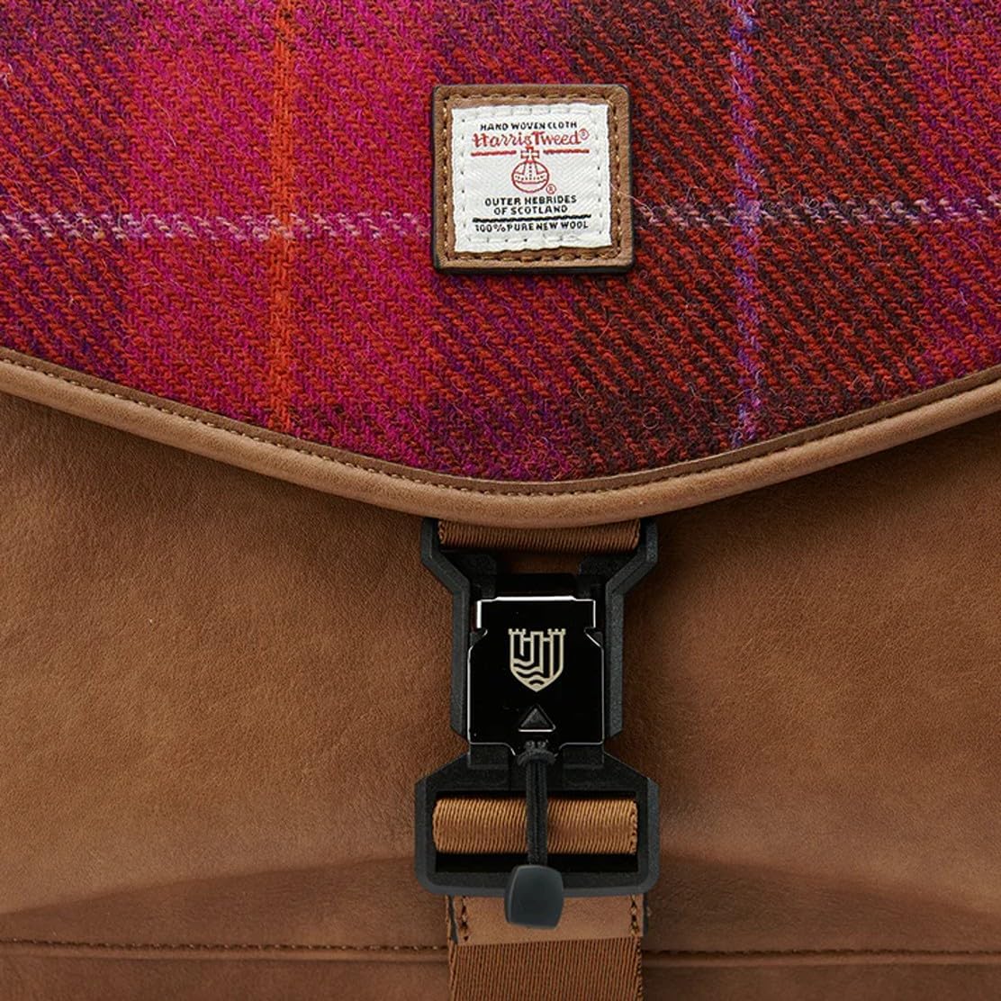 Islander The Laptop Bag - Made of Microfibre Leather & Harris Tweed