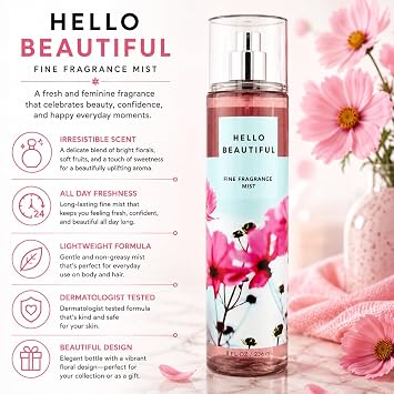 Hello Beautiful Fine Fragrance Mist | 8 Fl Oz