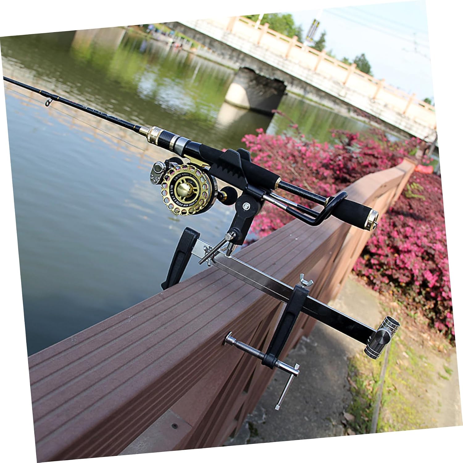 Sosoport Fishing Accessory 1pc Multi-Function Pole Stand Fishing Rod Rack All-Angle Holder for Boat Hand Sea Fishing