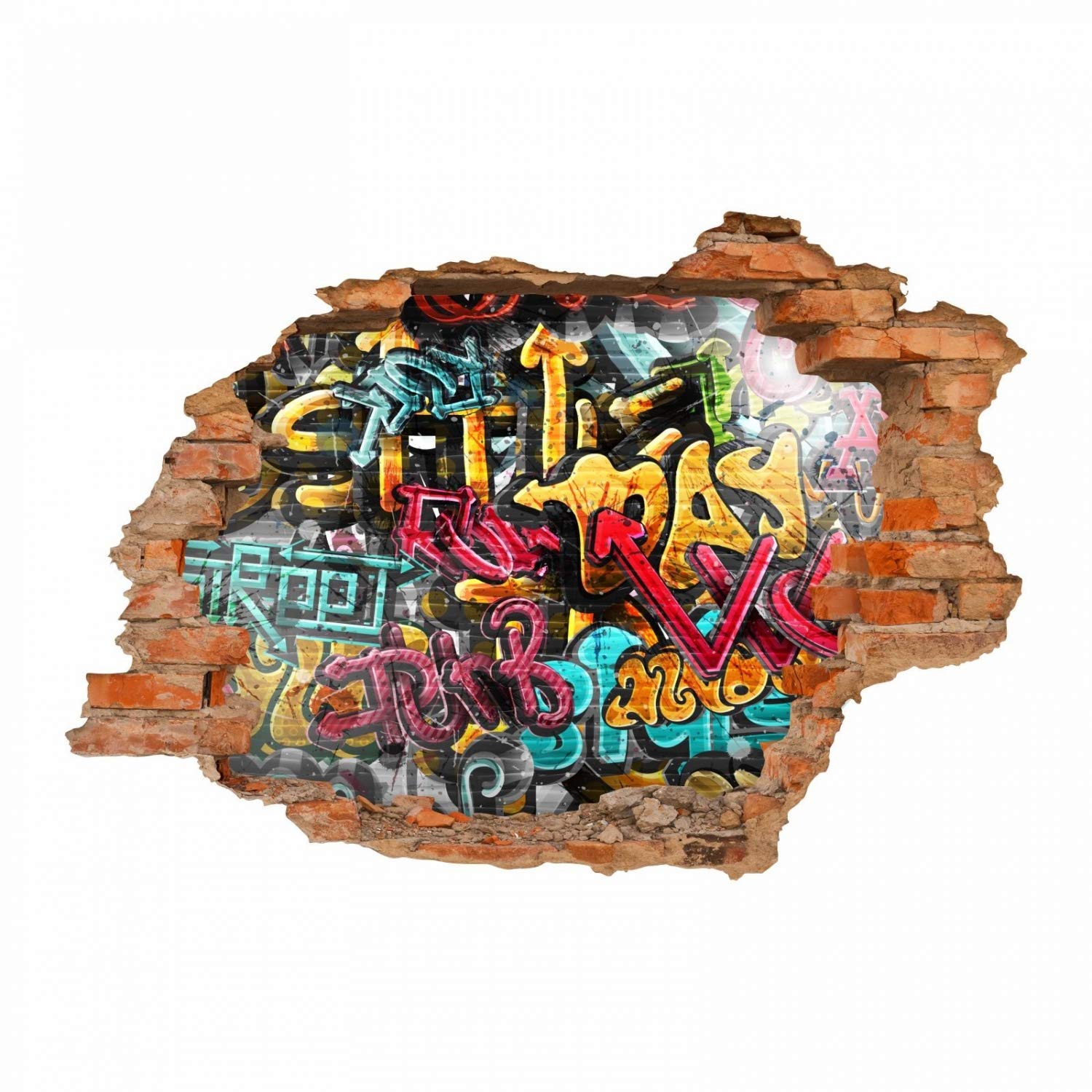 Nikima Schönes Für Kinder 149 Colourful Graffiti Wall Sticker