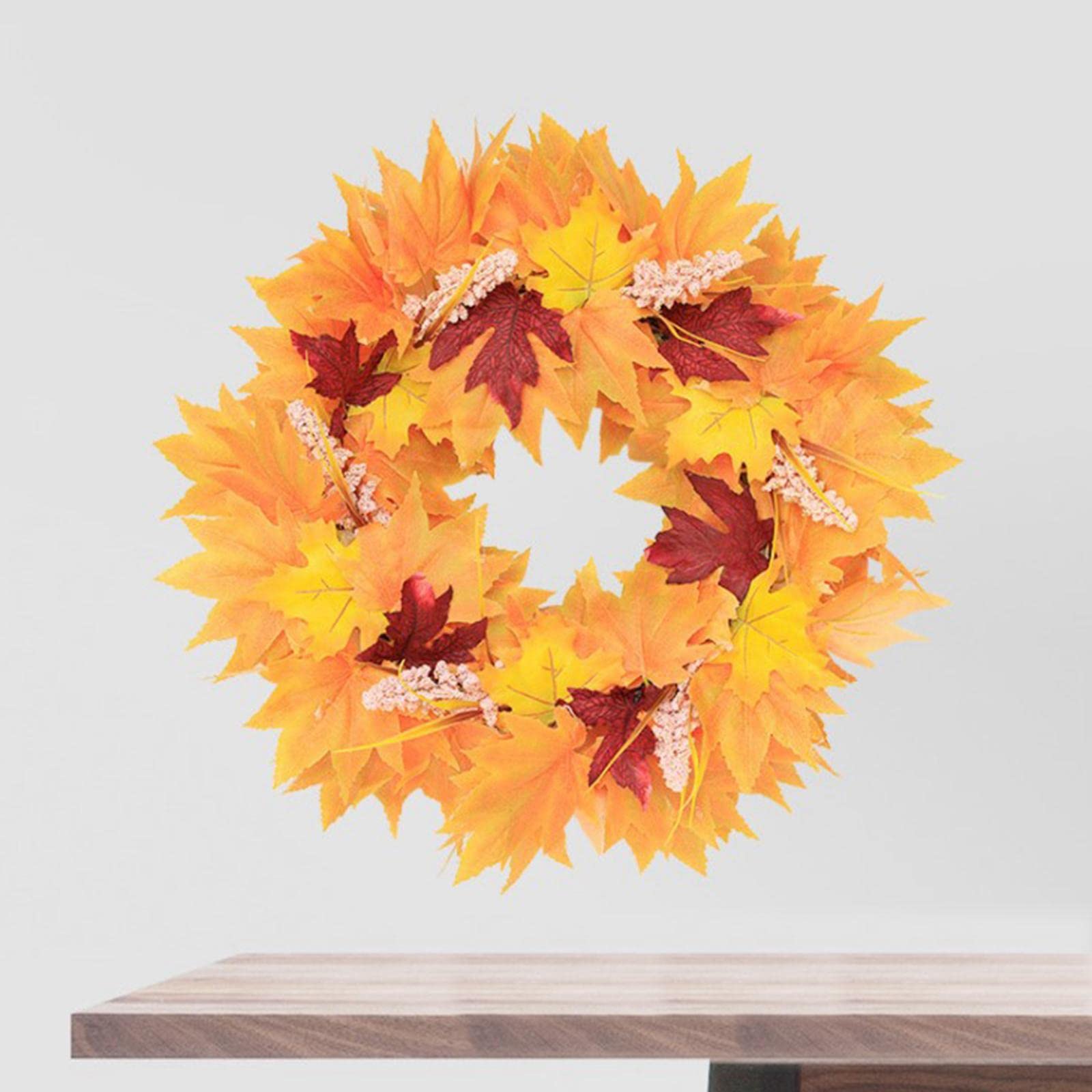 AGAATI Türkranz, Türkranz, Herbstkränze für die Haustür, l Ahornblätter-Kranz zum Aufhängen, Anhänger, Party, Wohnzimmer, Terrasse