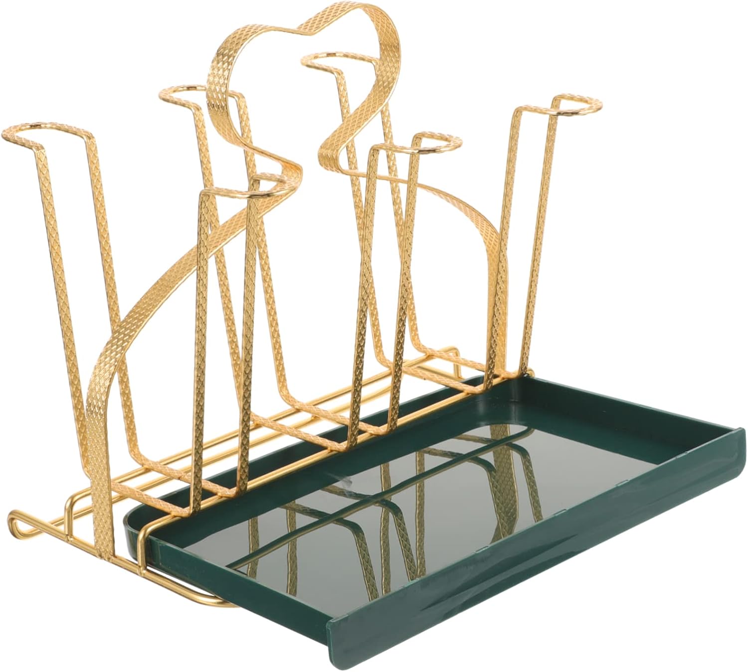 COLLBATH 1 Set Heart Shaped Cup Storage Rack Stylish Draining Cup Holder for Kitchen Home Display Chic Organizer for Mugs Bottles and Glasses Reliable Design