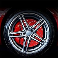 Vista 3 de Cubierta de rotor de disco, cubierta de freno de disco, 2 piezas universales para rueda de automóvil de aluminio de tambor de disco de rotor