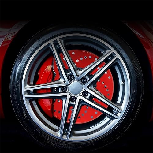 Miniatura 3 de Cubierta de rotor de disco, cubierta de freno de disco, 2 unidsset universal para rueda de automóvil de aluminio, tambor de disco de aluminio,