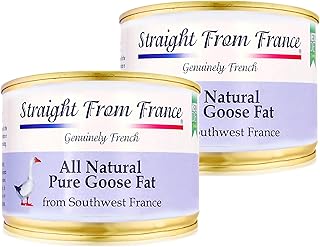 Straight from France Genuinely French, All Natural Pure Goose Fat for Cooking from Southwest France Keto and Paleo Diet Friendly 6 Oz (Pack of 2)