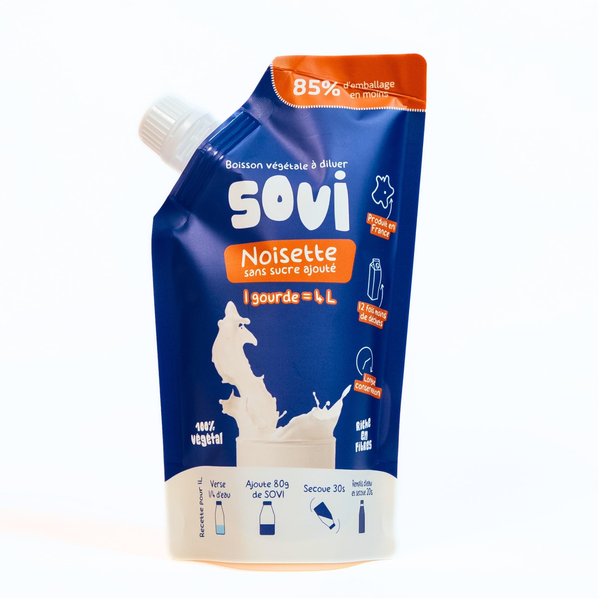 Boisson végétale noisette - Riche en Fibres