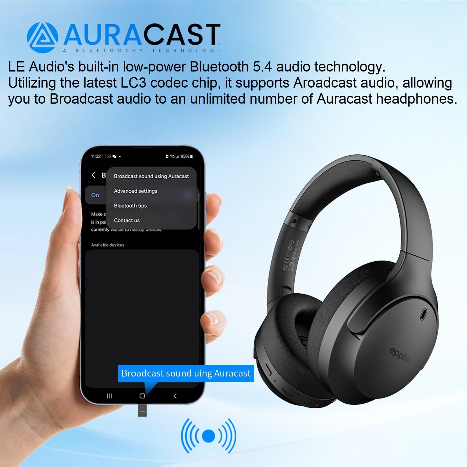 Bluetooth 5.0 Audio-ontvanger Zender 1 AUX 3.5 MM Socket Adapter voor Laptop Headset Smart Phone Mp3-speler Cd-speler(Zwart