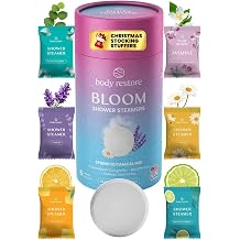 BodyRestore 淋浴蒸笼芳香疗法,女士礼物,Bloom 6 件装