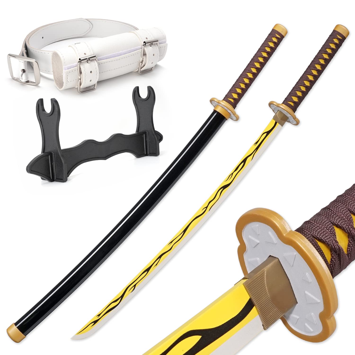 Zisu Demon Katana Sword, About 41 inches, Hashira Pillars &amp; Protagonist Katana for Cosplay Purpose, Anime Original Texture