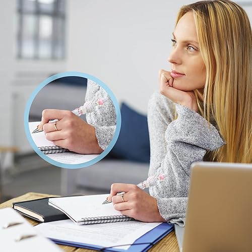 Miniatura 5 de 10 bolígrafos de plástico con cuentas, bolígrafo de cuentas surtidas, bolígrafo de tinta negra con recargas adicionales para niños, estudiantes,