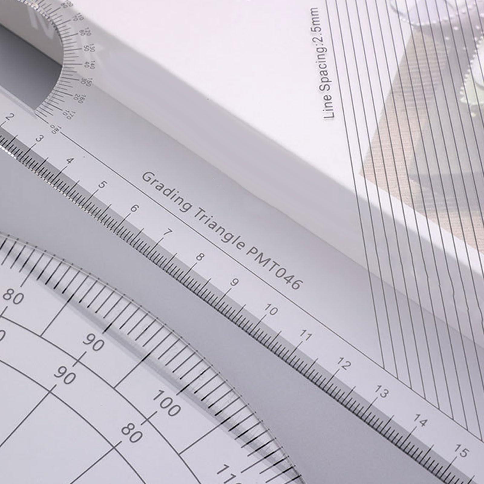 Righello professionale per trapuntatura patchwork con scala trasparente, facile da trasportare, perfetto per artigianato e cucito